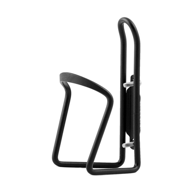 Lightweight Aluminum Alloy Bicycle Water Bottle Cage Holder for Outdoor Activities Drilled Holes Required-Black