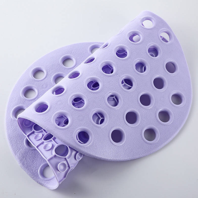 Soft Bathtub and Shower Mat Non Slip with Drain Holes-Purple