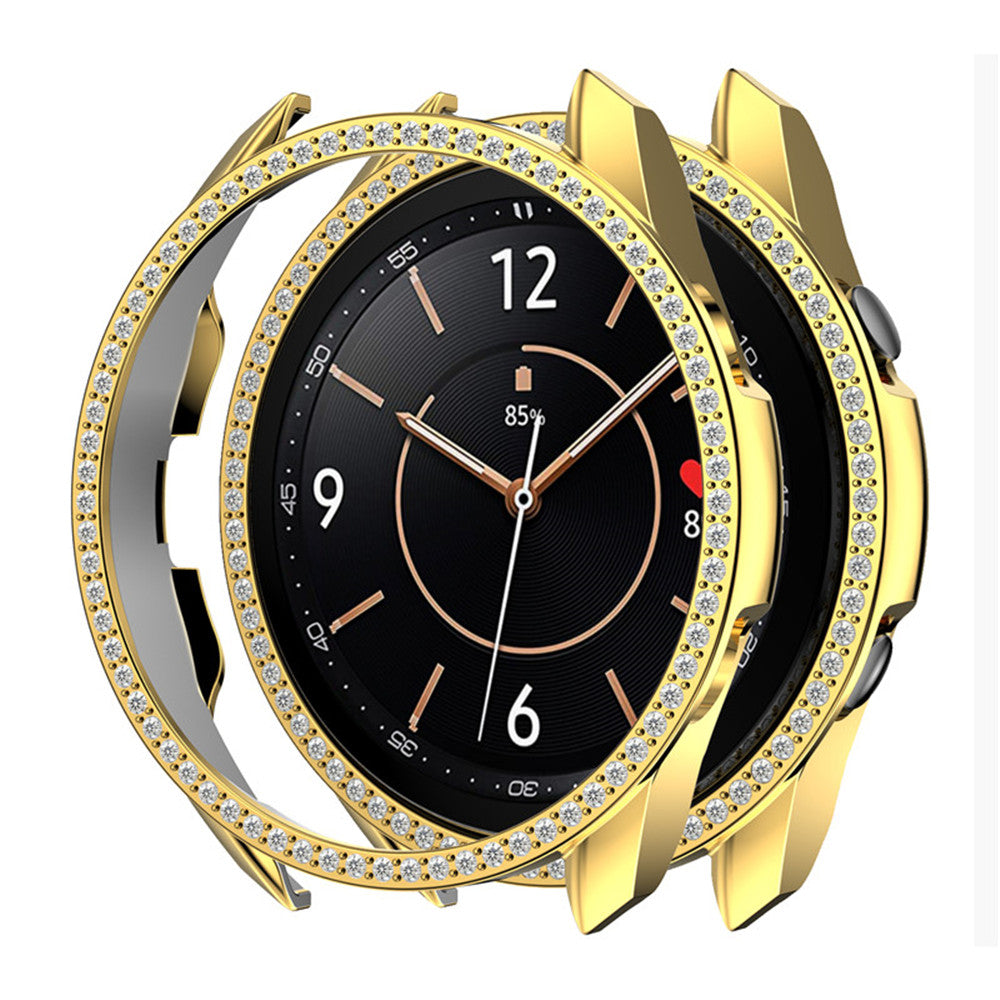 Bling Diamond Frame PC Cover For Galaxy Watch 3 41MM/45MM-Gold