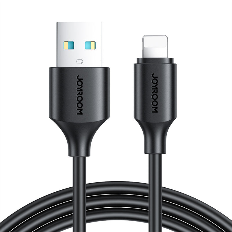 USB A to Lightning 2.4A Fast Charging Cable for iPhone 14 13 Pro Max iPad-Black