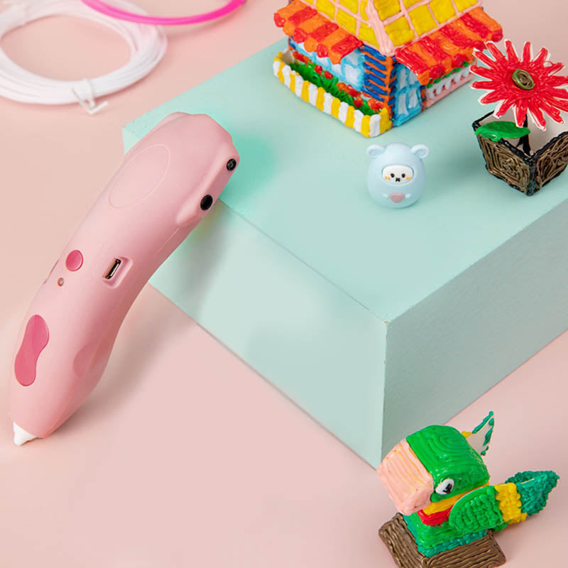 Rechargeable Creative 3D Printing Pen For Kids-Pink