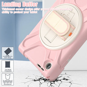 Tablet Case Heavy Duty with Swivel Stand for Lenovo Tab M8 4th Gen-SakuraPink