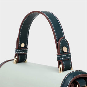 Crossbody Bags for Women Leather Chain Cute Color-Block Handbags-LightGreen