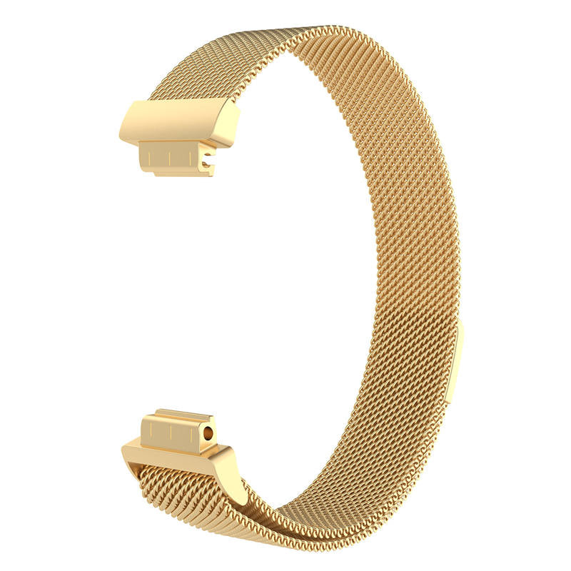 Stainless Steel Metal Replacement Strap Magnet Buckle For Fitbit Inspire HR-Gold