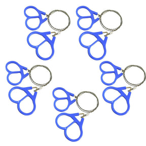 5Pcs Portable Stainless Steel Wire Saw Mini Camping Supplies Outdoor Tool-Blue