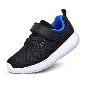 Lightweight Toddler Shoes for Boys Girls Breathable Mesh Velcro Sneakers-DarkBlue