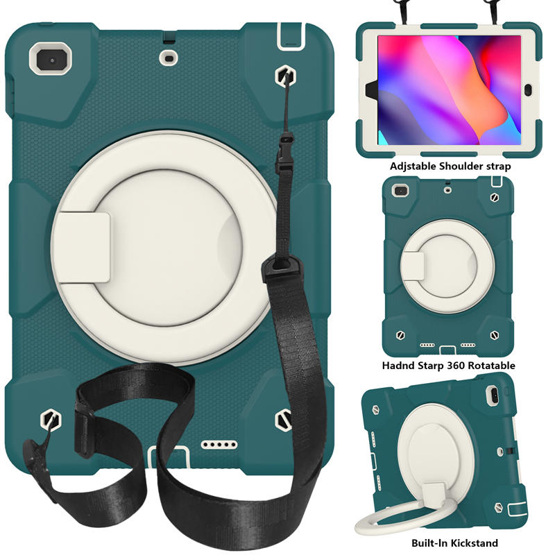 iPad Case For iPad 9.7/Air 2 with 360¡ãSwivel Stand-Blackish Green