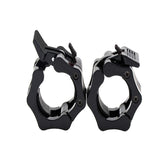 Pair of Olympic Barbell Clip Professional Barbell Plate Lock Collar Clip for 5CM Lever-Black
