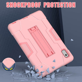 RobotB Rugged Case Shockproof With Holder for Lenovo M9 TB-310FU 2023-RoseGold