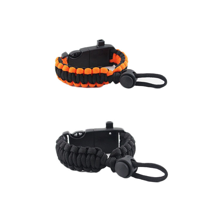 2Packs Hiking Gear Traveling Camping Gear Kit Bracelet Adjustable-B