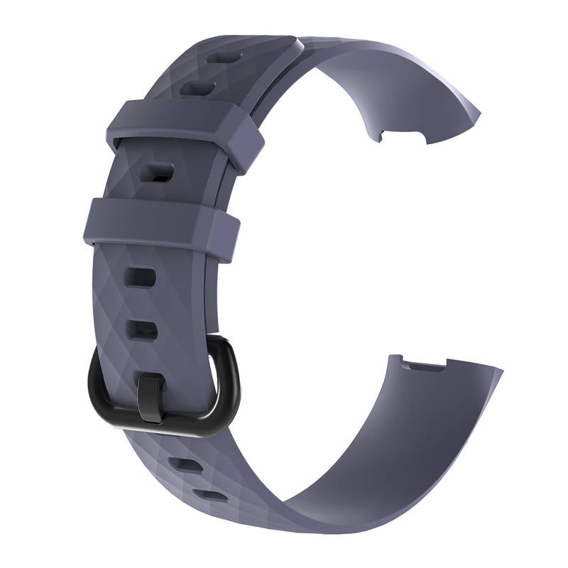 Watch Band For Fitbit Charge 3 Smart Watch Replacement Accessories-Gray