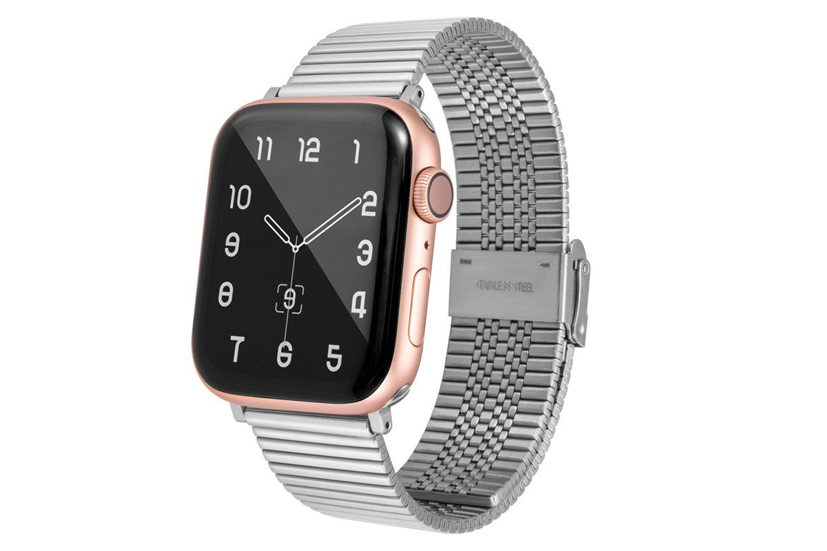 DZ Stainless Steel Metal Watch strap For Apple iWatch (Silver)