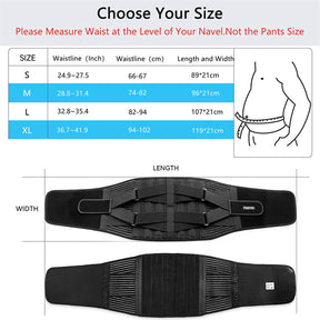 The Double Pressurized Breathable Elastic Back Support Belt May Relieve Back Pain Waist Belt