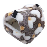 Warm Hamster Plush Bed Hanging Hammock Nest-Coffee