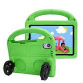 Wheel iPad Case For iPad Mini 6 Shockproof Stand Cover With Handle Stand-Green