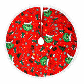 Christmas Tree Skirt Grinch House Decorations