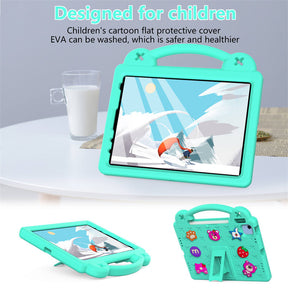 Strawberry iPad Case Shockproof with Handle Shoulder Strap for iPad 10th 2022-MintGreen