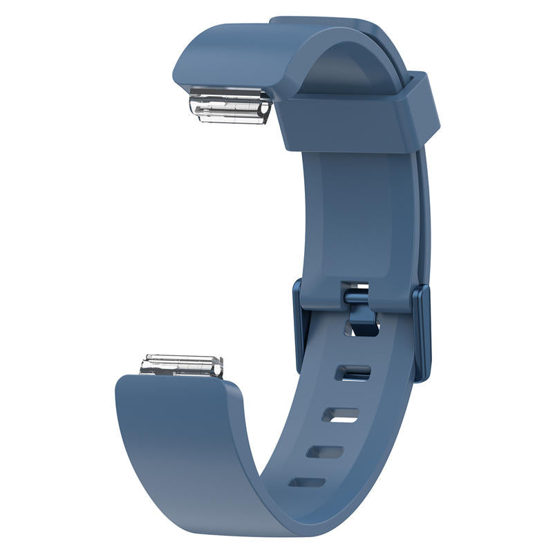 Soft Silicone Wristband Replacement Sports Watch Band For Fitbit Inspire/Inspire HR/ACE 2 -Rock Cyan