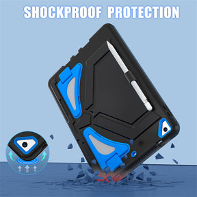 Tablet Case Rugged with Kickstand for iPad 6th/5th Generation 2018/2017-BlackBlue