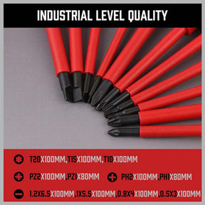 13 Pcs 1000V Insulated Electrician Screwdriver Set Hand Professional Tool