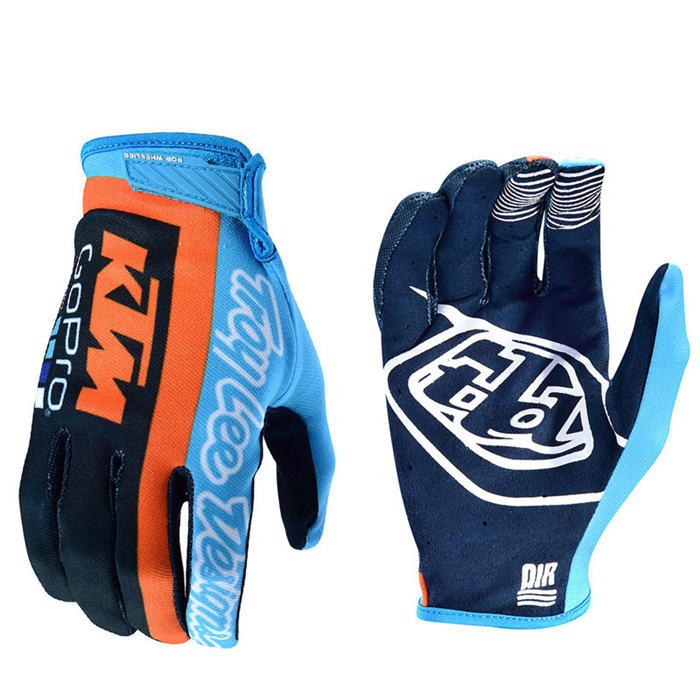 Breathable Motorcycle Riding Gloves Full Finger Glove For Men And Women-Yellow-LYX-08169