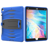 Shock Wave Kickstand Case Anti-Fall Protection With Pencil Holder For 10.5inch iPad Air3/iPad Pro10.5-Blue