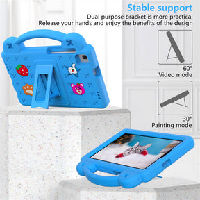 Strawberry Tablet Case with Holder for HUAWEI M3/Samsung Galaxy Tab A7 Lite(2021)/A8 (2019)-SkyBlue