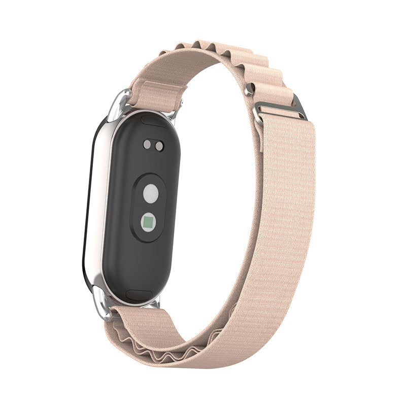 Nylon Sports Strap with Adjustable Metal G-hook for Mi 8 Watch-Apricot A