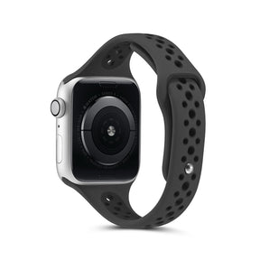 Nike Silicone Sport Breathable Watch For Apple iWatch Series-Black