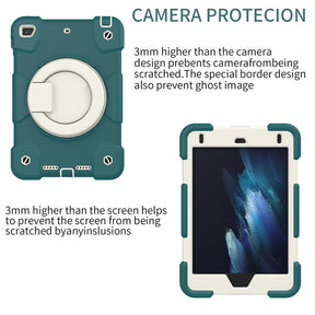 iPad Case For iPad Mini 4/5 with 360¡ãSwivel Stand-Blackish Green