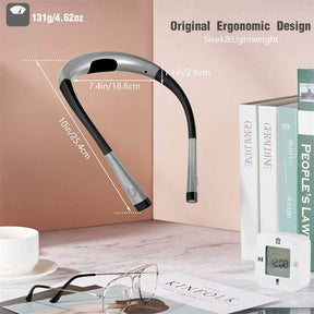 LED Neck Reading Light 3 Colors Rechargeable Book Light for Reading in Bed-Silver