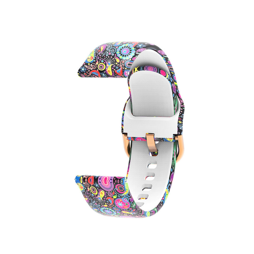 Silicone Printed Pattern Sports Bands For Samsung Gear S2 Classic Samsung Galaxy Watch 42mm(Printed6)