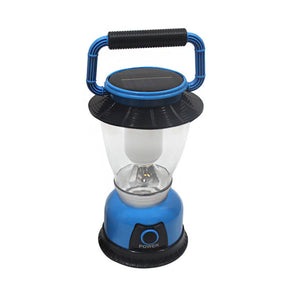 Solar LED Camping Light Dimmable Water-Resistant Lantern for Emergency-Blue
