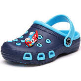 Kids Cute Garden Shoes Cartoon Sandals Children Beach Slipper-Blue