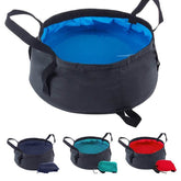 4 Pcs 8.5L Collapsible Bucket With Handle Camping Washbasin-Set1