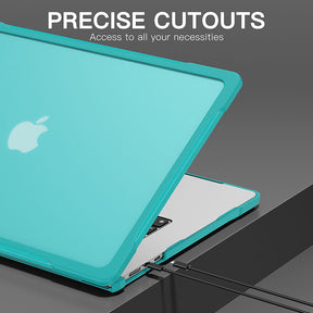 Shockproof Case Solid Color Compatible with Macbook Air 15 2023 A2941-LightBlue