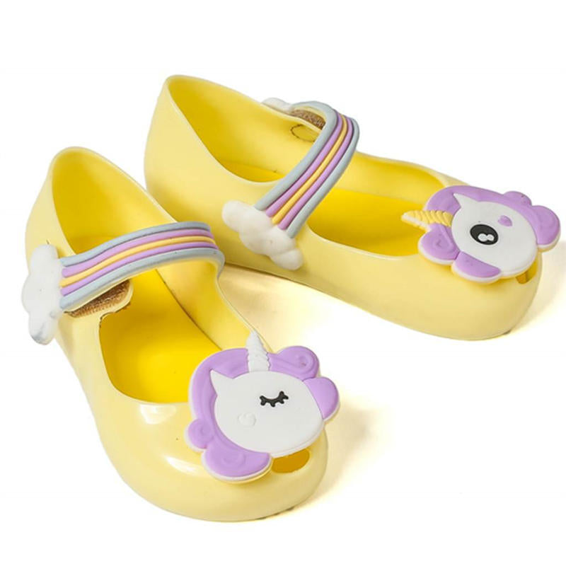 Unicorn Mary Jane Flat for Girls Princess Party Cosplay Jelly Sandals