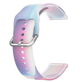 Semi Frosted Watch Strap Transparent Rainbow for Samsung Huawei Watch-03