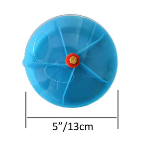 Bird Foraging System Wheel Seed Food Ball Spinning Training Toy-Blue