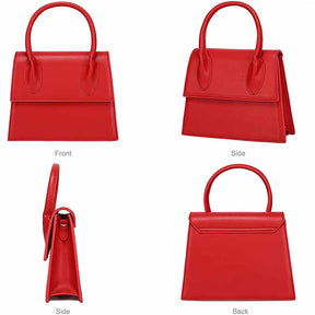 Small Square Bag Women Simple Mini Messenger Bag-Red