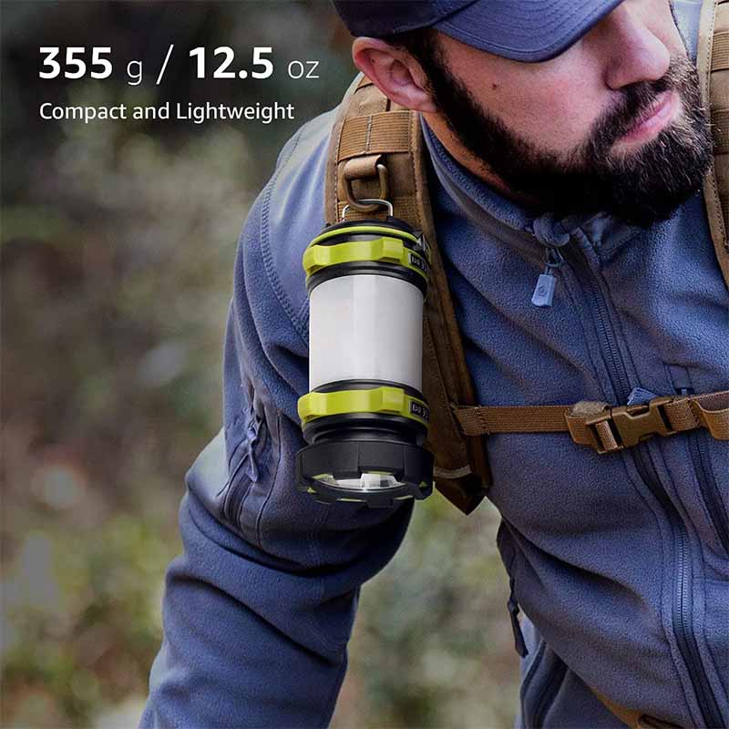 Outdoor Strong Light Flashlight LED Camping Lantern Rechargeable with USB Cable