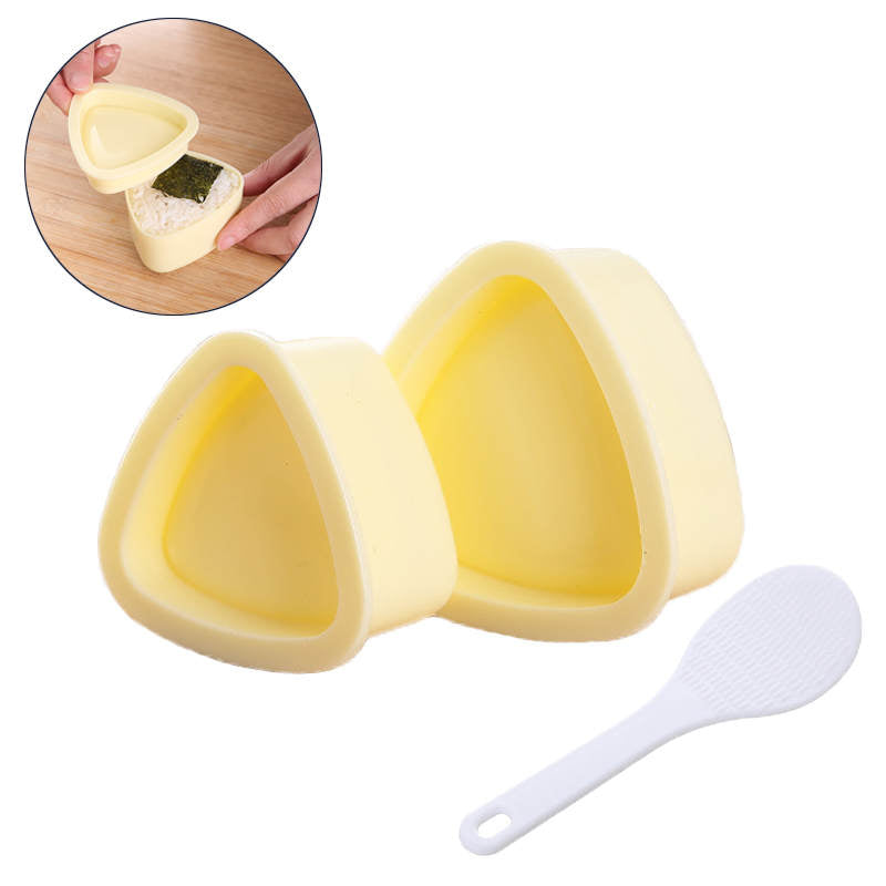 2 Pcs Rice Ball Mold Triangle Sushi Mold for Bento or Japanese Boxed Meal
