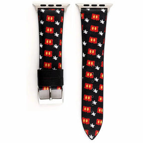 Cartoon Leather Watch Band for Apple Watch Series SE/6/5/4/3/2/1-D