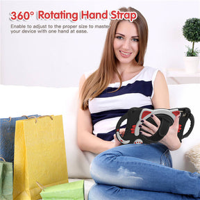 CatA iPad Silicone Case For iPad Mini 5 4 3 2 1 Built-in Handle Stand With a Strap-Black Red