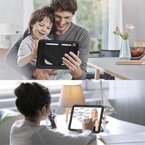 Kids Case Heavy Duty Shockproof with Kickstand for iPad 10th 2022-Black