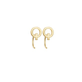 Alphabet Letter Earrings Personalized Initial Stud for Ladies Girls-Q