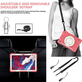 Tab A 8 X200/X205 Samsung Tablet Case with 360¡ãSwivel Stand-Begonia Red
