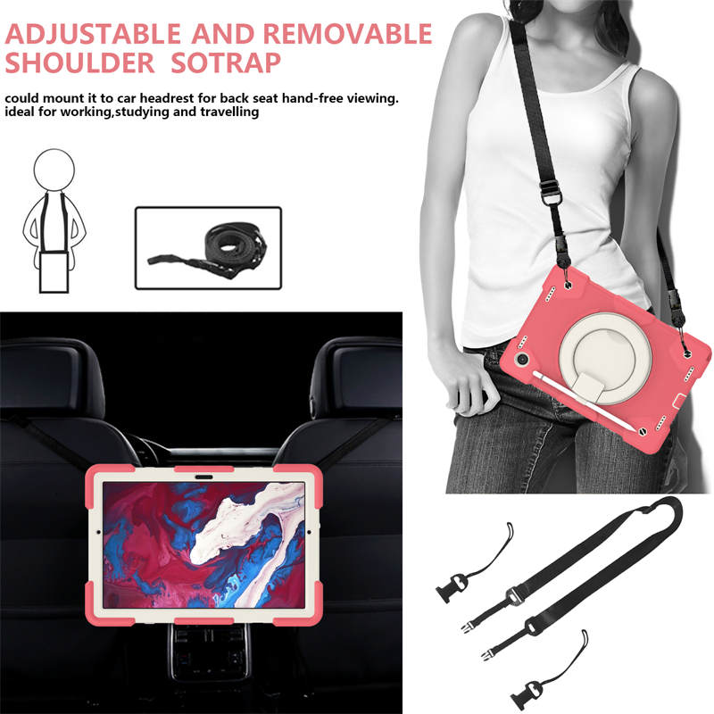 Tab A 8 X200/X205 Samsung Tablet Case with 360¡ãSwivel Stand-Begonia Red