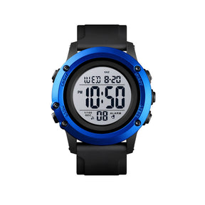 Digital Sports Watch Back Light Watch-Blue