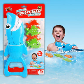 Kids Bath Toys Shark Grabber with Teeth Biting Action Include 4 Fish for Ages 4-8